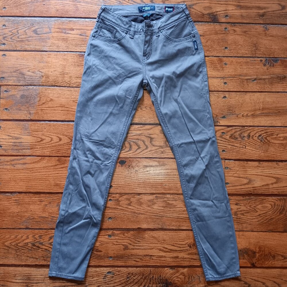 SILVER JEANS SUKI SKINNY PANTS GRAY NWOT VERY NICE!!